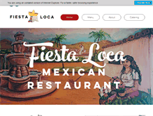 Tablet Screenshot of fiestalocamexicanrestaurante.com